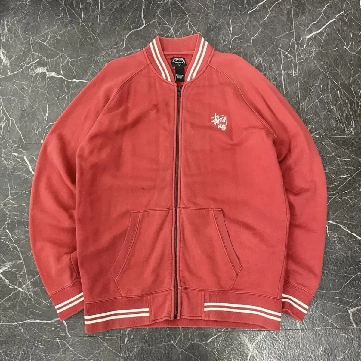 STUSSY | 스투시 Stussy Surfman Stadium Jacket on Bunjang
